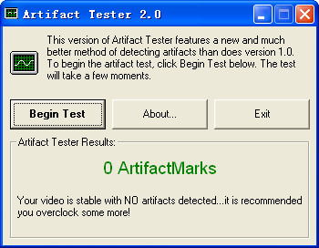 显卡显存测试小软件(Artifact Tester)