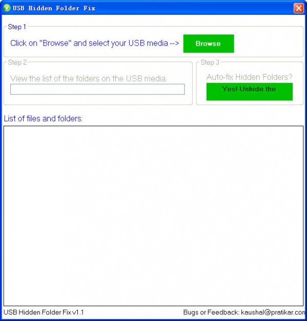 USB隐藏文件修复工具(USB Hidden Folder Fix)