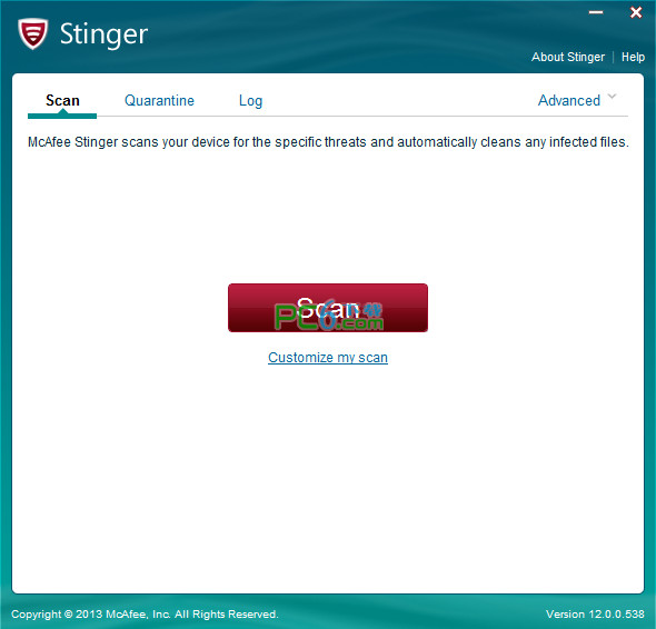 免费扫毒软件(McAfee Labs Stinger)12.0.0.538 绿色版