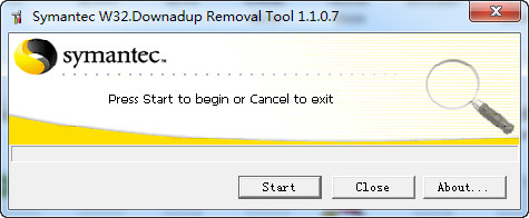 symantec w32.downadup removal