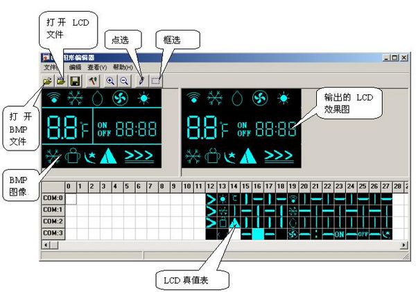 LCD图形编辑器