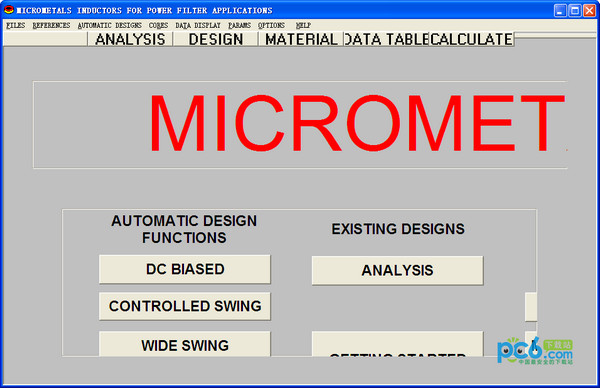 MICROMETALS(电感设计软件)