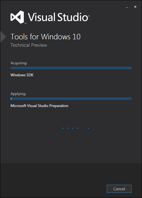 Windows10技术预览版开发工具截图