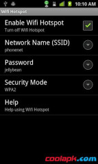 Wifi共享:Wifi Hotspot & USB Tether Pro