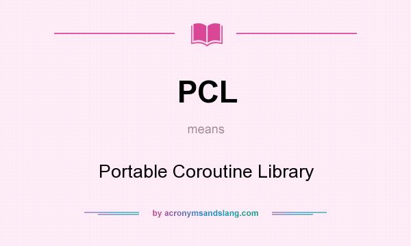 Portable Coroutine Library段首LOGO