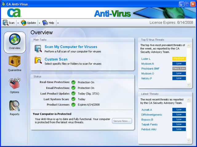 CA Antivirus Plus 杀毒软件