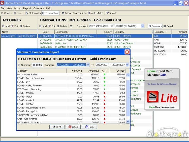 Home Credit Card Manager