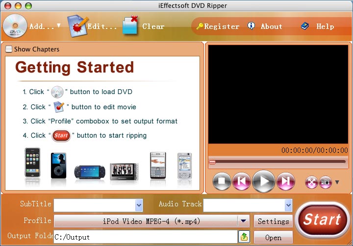 iEffectsoft DVD to MP4 Ripper for Mac