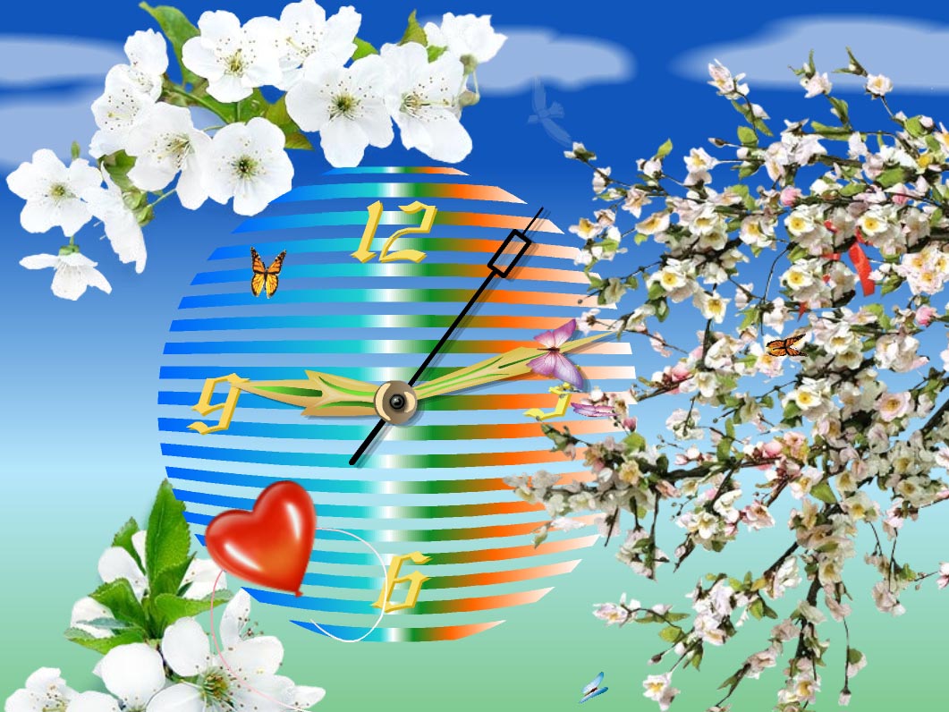 Blossom Clock Screensaver
