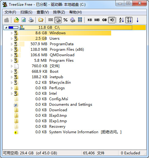 TreeSizeFree截图