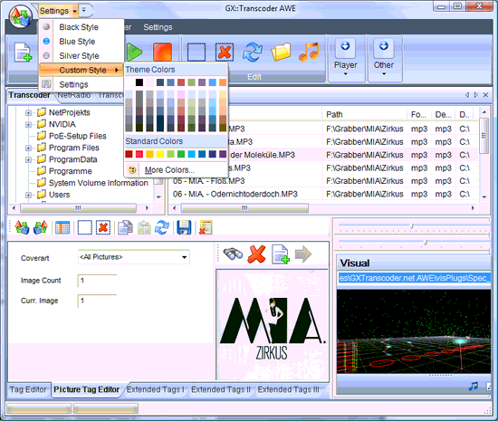 GXTranscoder音频视频文件格式转换全能王截图