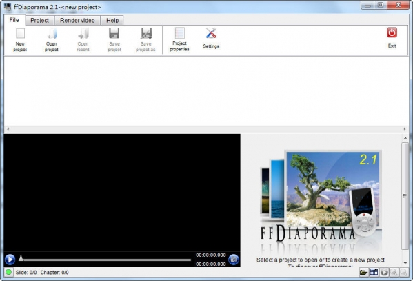 免费视频编辑软件ffDiaporama截图