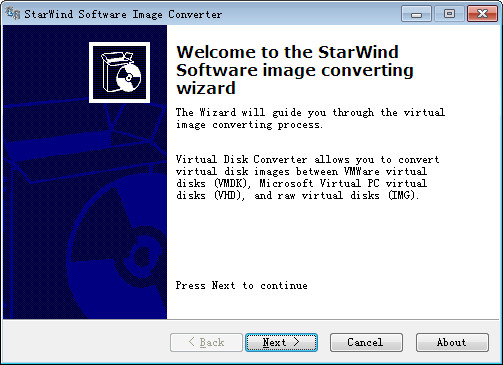StarWind Converter 虚拟磁盘格式转换